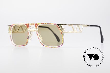 Cazal 876 90er Designer Sonnenbrille, einzigartige Konstruktion & aufwendige Farbgestaltung, Passend für Herren und Damen