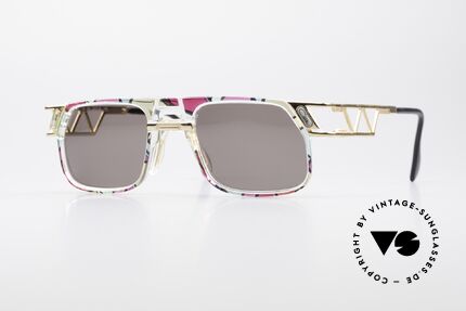 Cazal 876 90er No Retro Sonnenbrille, flippige Cazal Designer-Sonnenbrille der frühen 1990er, Passend für Herren und Damen