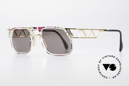 Cazal 876 90er No Retro Sonnenbrille, einzigartige Konstruktion & aufwendige Farbgestaltung, Passend für Herren und Damen