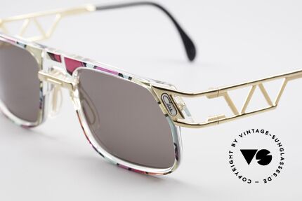 Cazal 876 90er No Retro Sonnenbrille, original Cazal Gläser mit UV PROTECTION Markierung, Passend für Herren und Damen