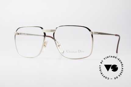 Christian Dior 2489 80er XL Herren Vintage Brille, markante Christian Dior vintage Fassung von 1989, Passend für Herren