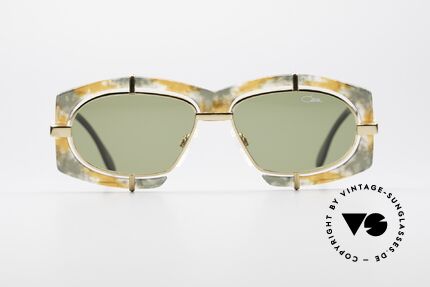 Cazal 872 Haute Couture Sonnenbrille, extravagante Linsenaufhängung u. Rahmenmusterung, Passend für Herren und Damen