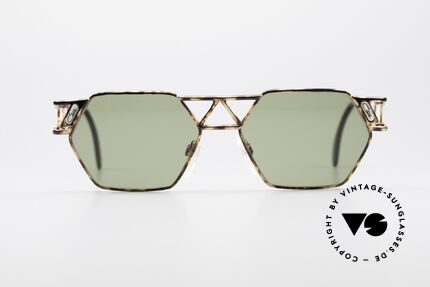 Cazal 960 Rare Designer Sonnenbrille, Steg und Bügel im Fachwerkstil ("Eiffelturm-Style"), Passend für Herren und Damen