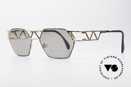 Cazal 960 Vintage Designer Sonnenbrille, zudem sehr interessante Farbgestaltung / -Muster, Passend für Herren und Damen