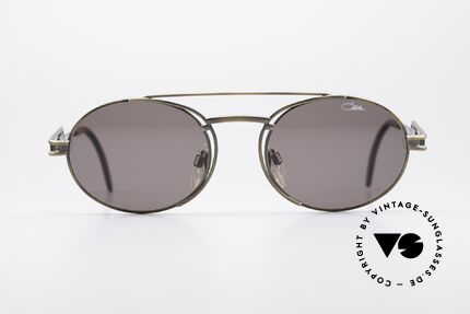 Cazal 965 Ovale Designer Sonnenbrille, Design erinnert etwas an 'Industrial / Steampunk", Passend für Herren und Damen