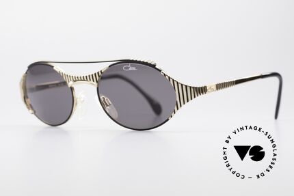 Cazal 978 Rare 90er Designer Sonnenbrille, elegant markante Rahmengestaltung (gold/schwarz), Passend für Herren und Damen