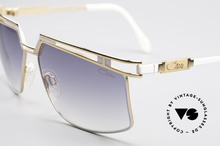 Cazal 957 Echte HipHop Vintage Brille, Farb-Code 332 = weiss / gold & graue Verlaufsgläser, Passend für Herren und Damen Cazal 957 Echte HipHop Vintage Brille, Farb-Code 332 = weiss / gold & graue Verlaufsgläser, Passend für Herren und Damen
