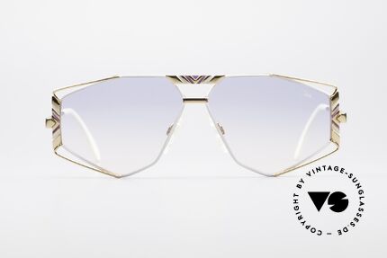 Cazal 956 Cari Zalloni Sonnenbrille, ausgefallene Gläserform und viele kleine Details, Passend für Herren und Damen