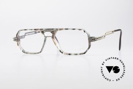 Cazal 651 Original 90er Vintage Brille, eckige Cazal Lesebrille in sehr interessanter Farbe, Passend für Herren