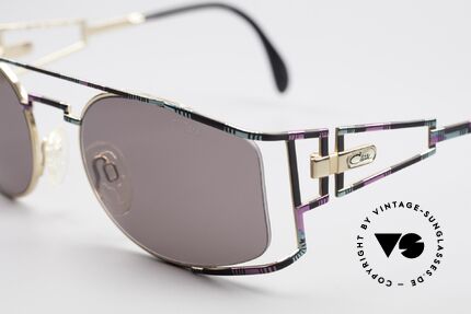 Cazal 967 90er Markensonnenbrille, Kolorierung in rosé-mint-schwarz; made in Germany, Passend für Herren und Damen