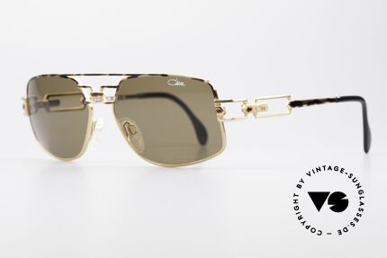 Cazal 972 Designer Sonnenbrille 90er, enorm hochwertige Rahmenlackierung in braun-gefleckt, Passend für Herren und Damen