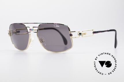 Cazal 972 No Retro Brille True Vintage, außergewöhnliche Rahmenlackierung: rosé-mint-schwarz, Passend für Herren und Damen