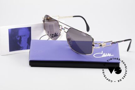 Cazal 972 No Retro Brille True Vintage, graue orig. CAZAL Sonnengläser für 100% UV Protection, Passend für Herren und Damen