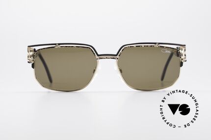 Cazal 979 Vintage Sonnenbrille Damen, sehr markante Front mit anspruchsvollem Bügel-Dekor, Passend für Damen