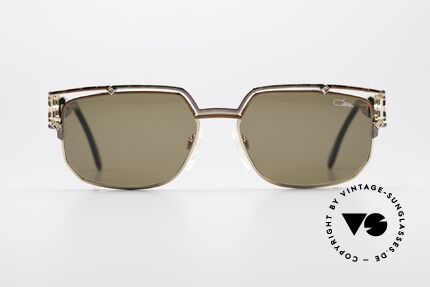 Cazal 979 Damen Sonnenbrille Vintage, sehr markante Front mit anspruchsvollem Bügel-Dekor, Passend für Damen