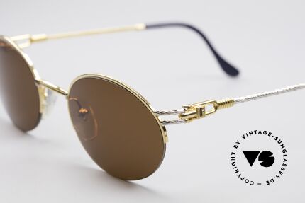 Fred Feroe Ovale Luxus Sonnenbrille, Bügel gedreht wie ein Segeltau; ein Segler MUSS HAVE!, Passend für Herren und Damen