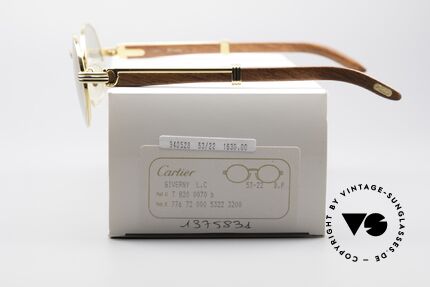 Cartier Giverny Ovale Edelholz Sonnenbrille, KEINE Retrobrille, sondern ein Original von 1990!, Passend für Herren und Damen