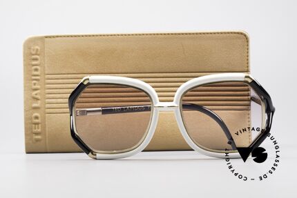 Ted Lapidus B02 70er Designer Sonnenbrille, KEINE Retrosonnenbrille; ein 40 Jahre altes Original, Passend für Damen