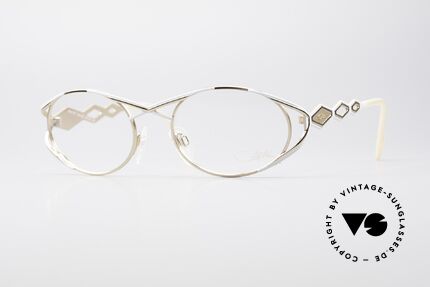 Cazal 977 90er Designerbrille Damen, luxuriöses Cazal Brillengestell aus den 1990ern, Passend für Damen