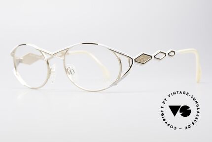 Cazal 977 90er Designerbrille Damen, glamouröse Design-Elemente; schwungvoll chic!, Passend für Damen