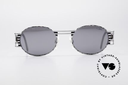 Cazal 976 Vintage Brille Oval Verspiegelt, ovale Designer-Sonnenbrille von Mr. CAri ZALloni, Passend für Herren und Damen