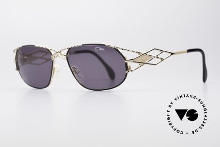 Cazal 981 Damen Designer Vintage Brille, orig. Bezeichnung: champagner-schwarz-matt/gold, Passend für Damen