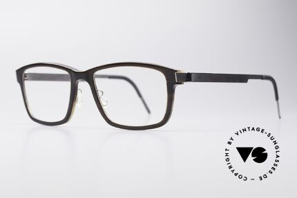 Lindberg 1802 Horn Echthorn Titanium Brille, so zeitlos, stilvoll und innovativ = Prädikat "VINTAGE", Passend für Herren