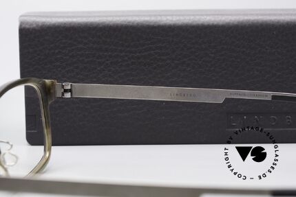 Lindberg 1802 Horn Echthorn Titanium Brille, Größe: large, Passend für Herren