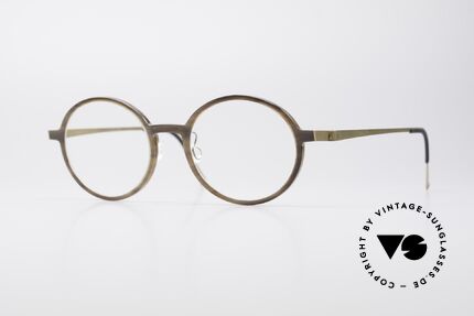 Lindberg 1827 Horn Runde Echthorn Fassung, LINDBERG Horn / Titan 1827 Brille in Größe 50-19, 135, Passend für Herren