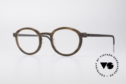 Lindberg 1811 Horn Runde Büffelhorn Titan Brille, LINDBERG 1811 Horn / Titan Brille in Größe 47-24, 135, Passend für Herren