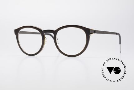 Lindberg 1814 Horn Horn Titan Small Panto Brille, LINDBERG 1814 Horn / Titan Brille in Größe 46-21, 135, Passend für Herren und Damen