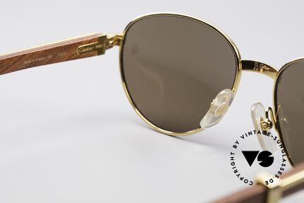 Cartier Auteuil Panto Edelholz Sonnenbrille, ungetragen mit orig. Verpackung (Sammlerstück), Passend für Herren und Damen