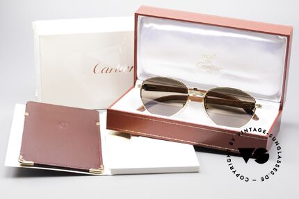 Cartier Auteuil Panto Edelholz Sonnenbrille, AUTEUIL = eines der teuersten Viertel von Paris, Passend für Herren und Damen