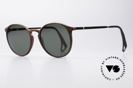 Uvex 9259 90er Jahre Panto Sonnenbrille, elegantes Rahmenmuster mit grünen Gläsern; 100% UV, Passend für Herren und Damen