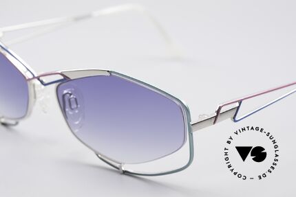 Neostyle Jet 223 Vintage Damen Sonnenbrille, grandioses Farbkonzept in blau, grün, pink und silber, Passend für Damen