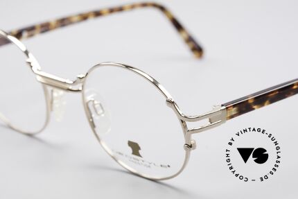 Neostyle Academic 8 Runde Vintage 80er Brille, schlichte, elegante Form & Farbe der Fassung, Passend für Herren und Damen