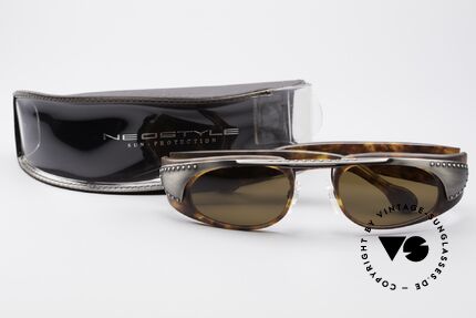 Neostyle Holiday 2002 Steampunk 90er Sonnenbrille, Größe: extra large, Passend für Herren