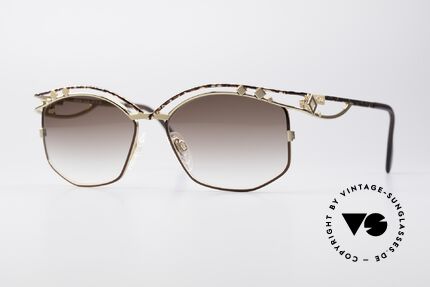 Cazal 280 Designer Damen Sonnenbrille, echte Cazal vintage Designer-Brille von ca. 1997, Passend für Damen