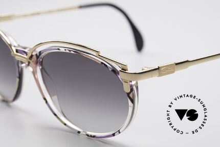 Cazal 358 90er Creation Cazal Brille, grandioses Rahmenmuster: mauve-topas-flieder kristall, Passend für Damen