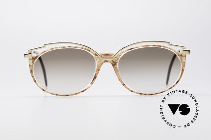 Cazal 358 90er Damen Sonnenbrille Vintage, elegante Verzierung oberhalb des Kunststoff-Rahmens, Passend für Damen