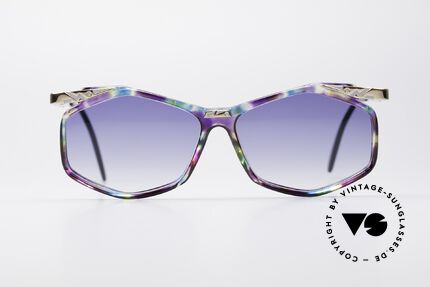 Cazal 354 Vintage Designer Sonnenbrille, außergewöhnliche Cazal Designerbrille von 1992, Passend für Damen