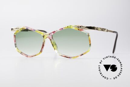 Cazal 354 Vintage Sonnenbrille Damen, außergewöhnliche Cazal Designerbrille von 1992, Passend für Damen