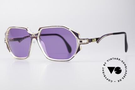 Cazal 361 Original 90er Sonnenbrille, zauberhafte Kombination aus Materialien & Farben, Passend für Damen
