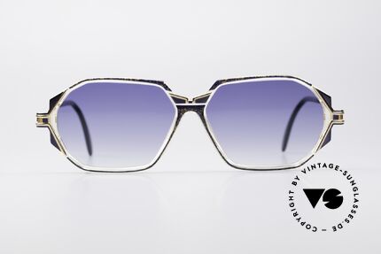 Cazal 361 Designersonnenbrille No Retro, tolle Gestaltung der Bügelgelenke & Rahmenmuster, Passend für Damen