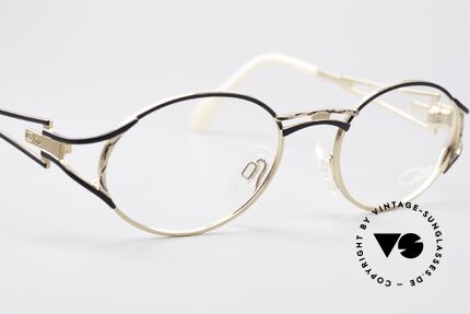 Cazal 285 Runde Ovale Vintage Brille, Rahmen ist natürlich für optische Gläser gemacht, Passend für Damen