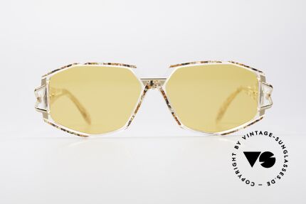Cazal 368 90er Hip Hop Designerbrille, tolle Gestaltung der Bügelgelenke & Rahmenmuster, Passend für Damen