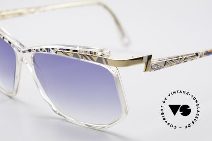 Cazal 366 Vintage Crystal Fassung 90er, damals ein fester Bestandteil der US Hip-Hop-Szene, Passend für Herren und Damen