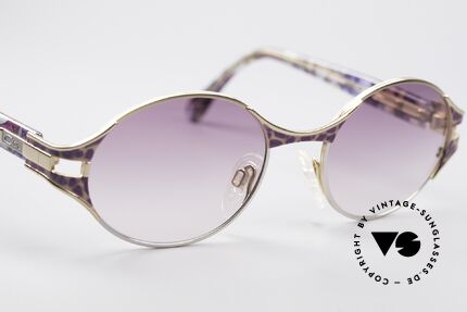 Cazal 281 Ovale Vintage Sonnnenbrille, hochwertige Fassung kann beliebig verglast werden, Passend für Damen