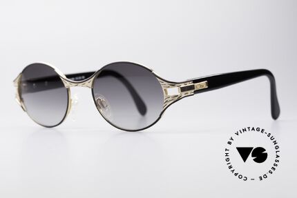 Cazal 281 Vintage Designer Brille Oval, tolles Zusammenspiel diverser Design-Elemente, Passend für Damen