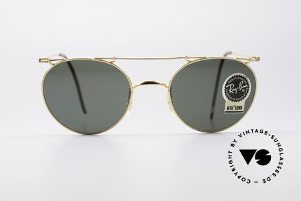 Ray Ban Deco Metals Round 90er B&L USA Sonnenbrille, vintage B&L Designersonnenbrille, made in USA, Passend für Herren und Damen